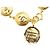 Pulsera medallón CC Rue Cambon chapada en oro Chanel Dorado - vista 5