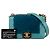 Chanel Blue Small Bicolor Shearling Boy Flap Turchese - vista 8