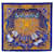 Hermès Blue Carpe Diem Silk Scarf Cloth  ref.1979168