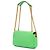 Fendi Baguette Midi em couro embutido Zucca verde com corrente Verde claro - vista 2
