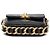 Chanel Mini Nero in Pelle Trapuntata con Catena di Cornice - vista 3