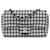 Chanel White Mini Rectangular Classic Ribbon Tweed Single Flap Bianco Bianco sporco