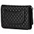 Chanel Schwarzes CC Microquilted Lambskin Wallet On Chain - Ansicht 2