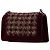 Chanel Rosso Vecchio Medio in Velluto e Tweed Boy Flap Bordò - vista 2