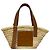 Borsa in pelle beige e marrone Loewe - vista 2