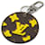 Louis Vuitton Monogram Keyring in Yellow Patent leather Cloth  ref.1981515