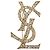 Spilla in strass dorato Yves Saint Laurent D'oro