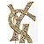 Spilla in strass dorato Yves Saint Laurent D'oro - vista 5