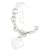 Tiffany & Co Pulseira charm em prata 925 com tag em forma de coração Tiffany  ref.1982262