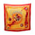 Écharpe Hermès Carré 90 SWING Soie Rouge Multicolore Orange  ref.1982554