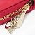 Monedero de cuero Lady Dior de Christian Dior Roja - vista 7