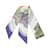 Hermès Foulard en soie Hermes Twilly GRAND APPARAT Bleu Multicolore Beige  ref.1982635
