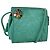 CHANEL V stitch Borsa a Spalla Nylon Verde Oro CC Auth 107879 D'oro