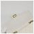 CHANEL Borsa a Spalla Matelassé in Pelle Bianca Oro CC Auth 107700 Bianco D'oro - vista 16