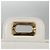 CHANEL Borsa a Spalla Matelassé in Pelle Bianca Oro CC Auth 107700 Bianco D'oro - vista 19