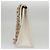 CHANEL Borsa a Spalla Matelassé in Pelle Bianca Oro CC Auth 107700 Bianco D'oro - vista 4