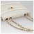 CHANEL Borsa a Spalla Matelassé in Pelle Bianca Oro CC Auth 107700 Bianco D'oro - vista 6