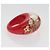 Anello in plastica rossa LOUIS VUITTON Uncle John Burgh LV Auth ar13102 Rosso - vista 5