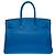 Hermès Sac HERMES Birkin 35 en Cuir Bleu - 102419 - vue 4