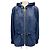Giacca con cappuccio blu navy con zip Monogram Eyelet di Louis Vuitton