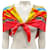 Hermès Hermes Red Multi Reves d’Espace Aircraft Print Square Silk Twill Scarf  ref.1983894