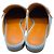 Hermès Mule Lena in denim con rifinitura in pelle tan Hermes Blue - vista 6