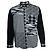 Camicia stampata Supreme in bianco e nero