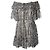 Autre Marque Zimmermann Prima Cherry Off-Shoulder Volantkleid Schwarz