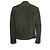 Goosecraft, giacca da biker in suede khaki Marrone Verde - vista 3