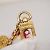 Portachiavi Louis Vuitton Porte Cressenne Looping M66005 Multicolore D'oro - vista 2