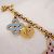 Portachiavi Louis Vuitton Porte Cressenne Looping M66005 Multicolore D'oro - vista 4