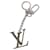 Louis Vuitton Keychain Silvery Metal  ref.1984376
