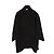 Balenciaga 2018 Casaco FR32 Preto Lã Colarinho Duplo oversized Casaco UK4 US2