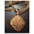 Collana Chanel Coco Mark placcata oro D'oro - vista 2