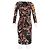 Abito midi stampato Max Mara in viscosa multicolore