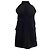 Abito mini in lana nera con collo alto e tagli Saint Laurent Nero