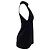 Abito mini in lana nera con collo alto e tagli Saint Laurent Nero - vista 3