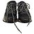 Sneakers Lanvin Runners DS in suede nero e pelle - vista 2