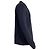 Polo a maniche lunghe con patch Moncler in cotone blu navy - vista 3