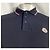 Polo a maniche lunghe con patch Moncler in cotone blu navy - vista 8