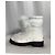 Botas de tobillo de cuero blanco con ribete de piel de Jimmy Choo Crudo - vista 12
