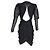 Vestido de estampado metálico Atoa Isabel Marant en algodón negro - vista 6