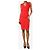 Alexander Mcqueen Vestido midi rojo sin mangas - talla UK 6 - vista 3