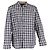 Camicia a quadri Michael Kors in cotone blu navy e crema