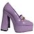 Jimmy Choo Diamond Tilda Décolleté Platform in Pelle Viola Porpora