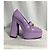 Jimmy Choo Diamond Tilda Décolleté Platform in Pelle Viola Porpora - vista 10