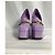 Jimmy Choo Diamond Tilda Décolleté Platform in Pelle Viola Porpora - vista 11