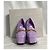 Jimmy Choo Diamond Tilda Décolleté Platform in Pelle Viola Porpora - vista 18