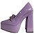 Jimmy Choo Diamond Tilda Décolleté Platform in Pelle Viola Porpora - vista 5