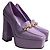 Jimmy Choo Diamond Tilda Décolleté Platform in Pelle Viola Porpora - vista 7